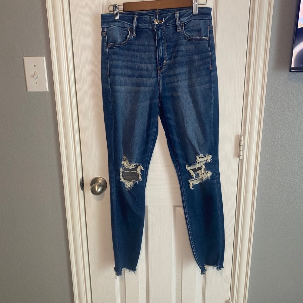 American Eagle Curvy Super High Rise Jegging Next Level Stretch Size 10 Regular